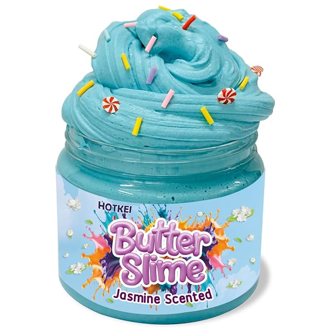 Hotkei Jasmine Scented Butter Slime for Kids 3 to 10 Years - 150 gms