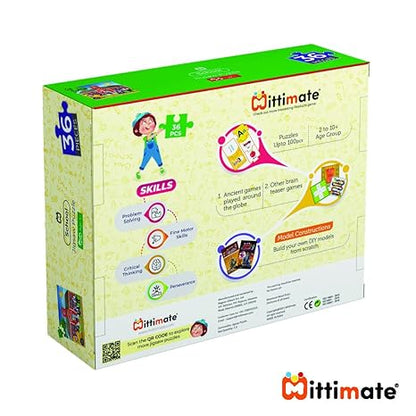 Mittimate School Jigsaw Puzzle Game for Kids Age 4 to 6 Old 36 Pieces Puzzle Toy Birthday Gifts