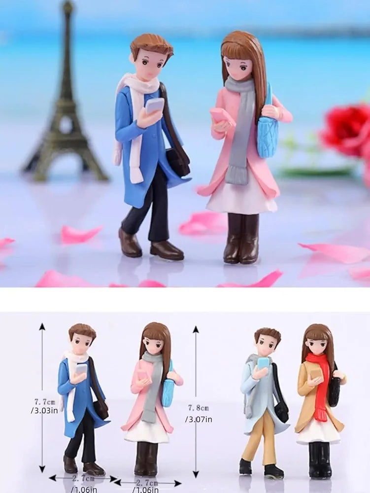 Satyam Kraft 2 Couple Resin Set Couple Miniature Romantic Showpiece