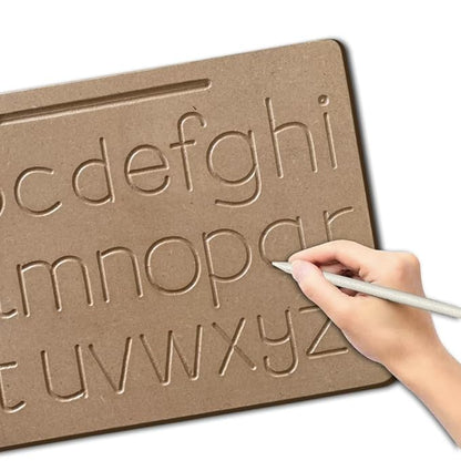 Mini Leaves Montessori Wooden Small Letter Alphabet Tracing Board | Tracing Letters for Kids