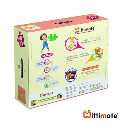Mittimate Map of India Jigsaw Puzzle Game for Kids Age 4 to 6 Old 36 Pieces Puzzle Toy