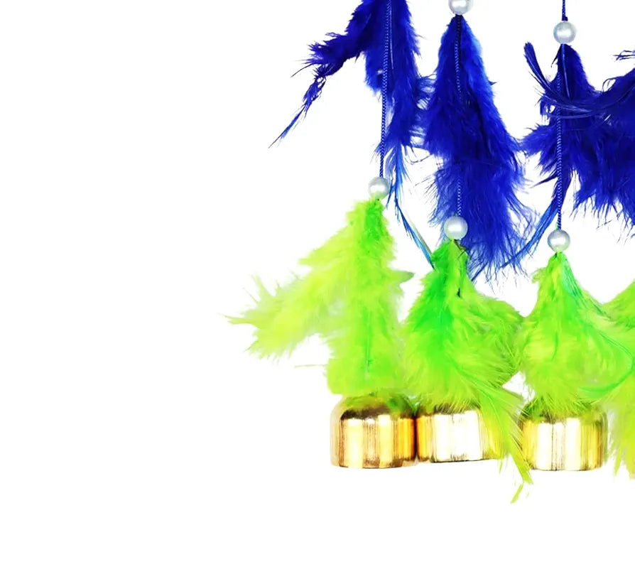 Wind Chime 5 Bell Dream Catcher Blue Small