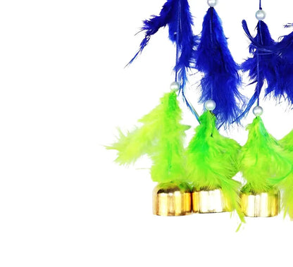 Wind Chime 5 Bell Dream Catcher Blue Small