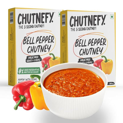 Chutnefy - 5-Second Instant Bell Pepper Chutney - 75 ml (Pack of 2)