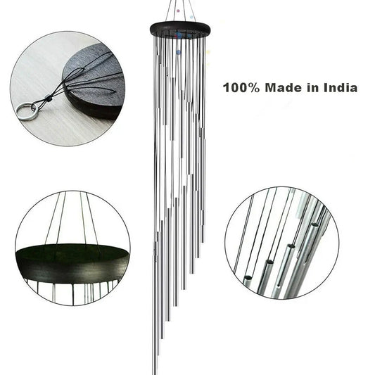 Paradigm Pictures Wind Chimes for Home Silver Color