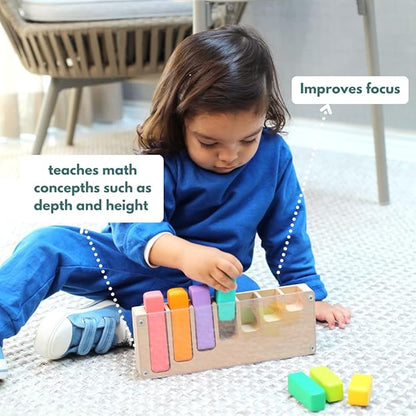 Curious Cub Montessori Learning Wooden Toys | Box 10 Brain Development Problem/puzzle Solving | Hand-eye Coordination