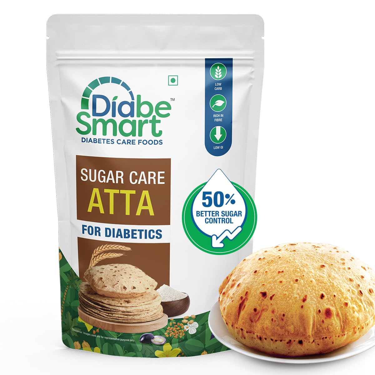 Diabe Smart Sugar Care Atta - 1 kg
