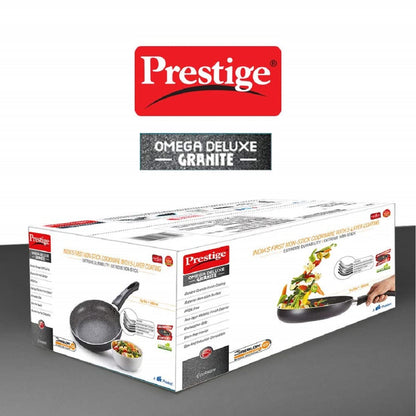 Prestige Omega Deluxe Granite Non-Stick Round Base Fry Pan 28cm - 3L