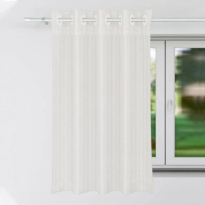 Kuber Industries Window Curtain Sheer Parda for Living Room Lining Net Colour Cream