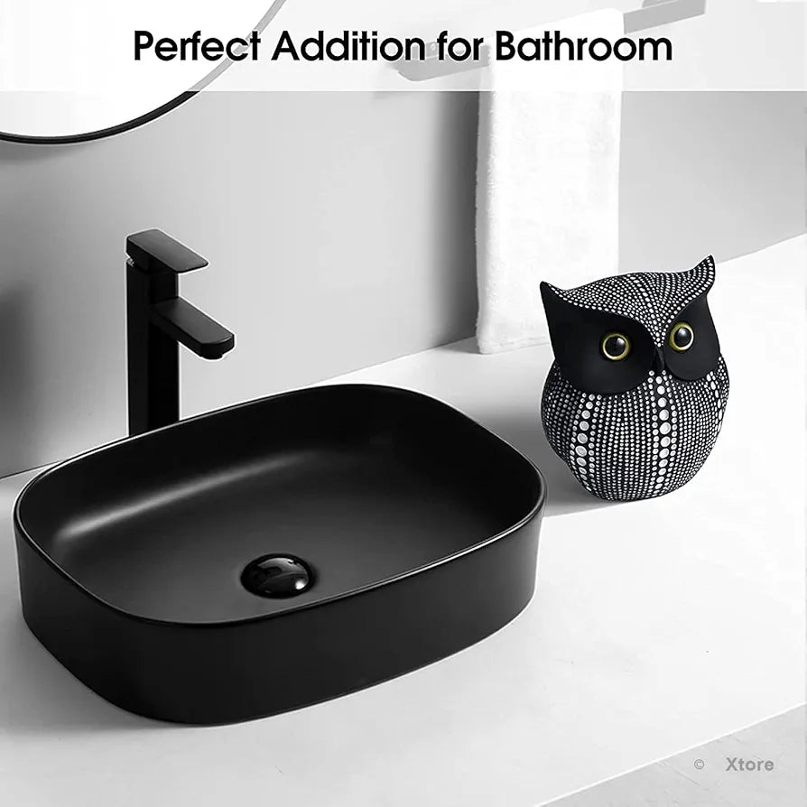Xtore Modern Classy Lucky Owl Resin Art Figure Showpiece