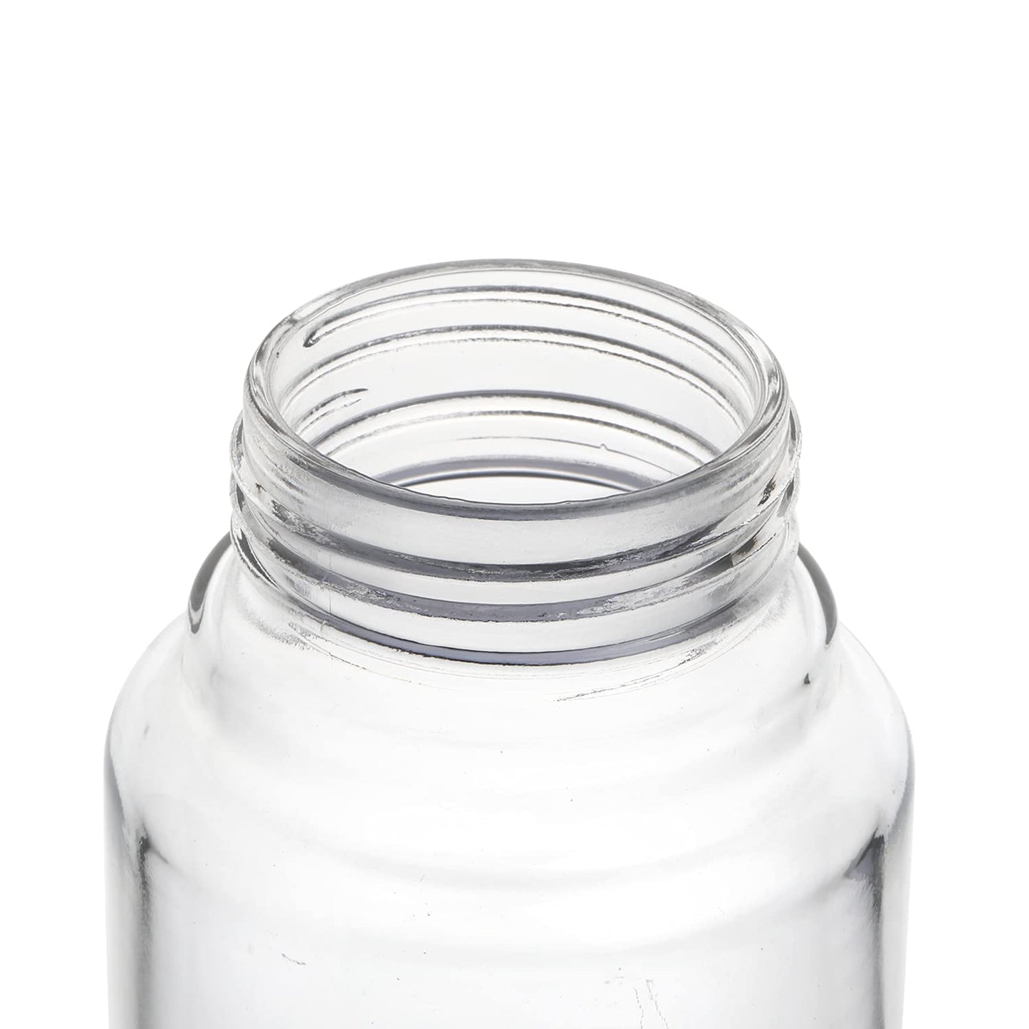 Cello H2O Glass Fridge Water Bottle with Plastic Cap | 920 ml | Set of 3 | Red