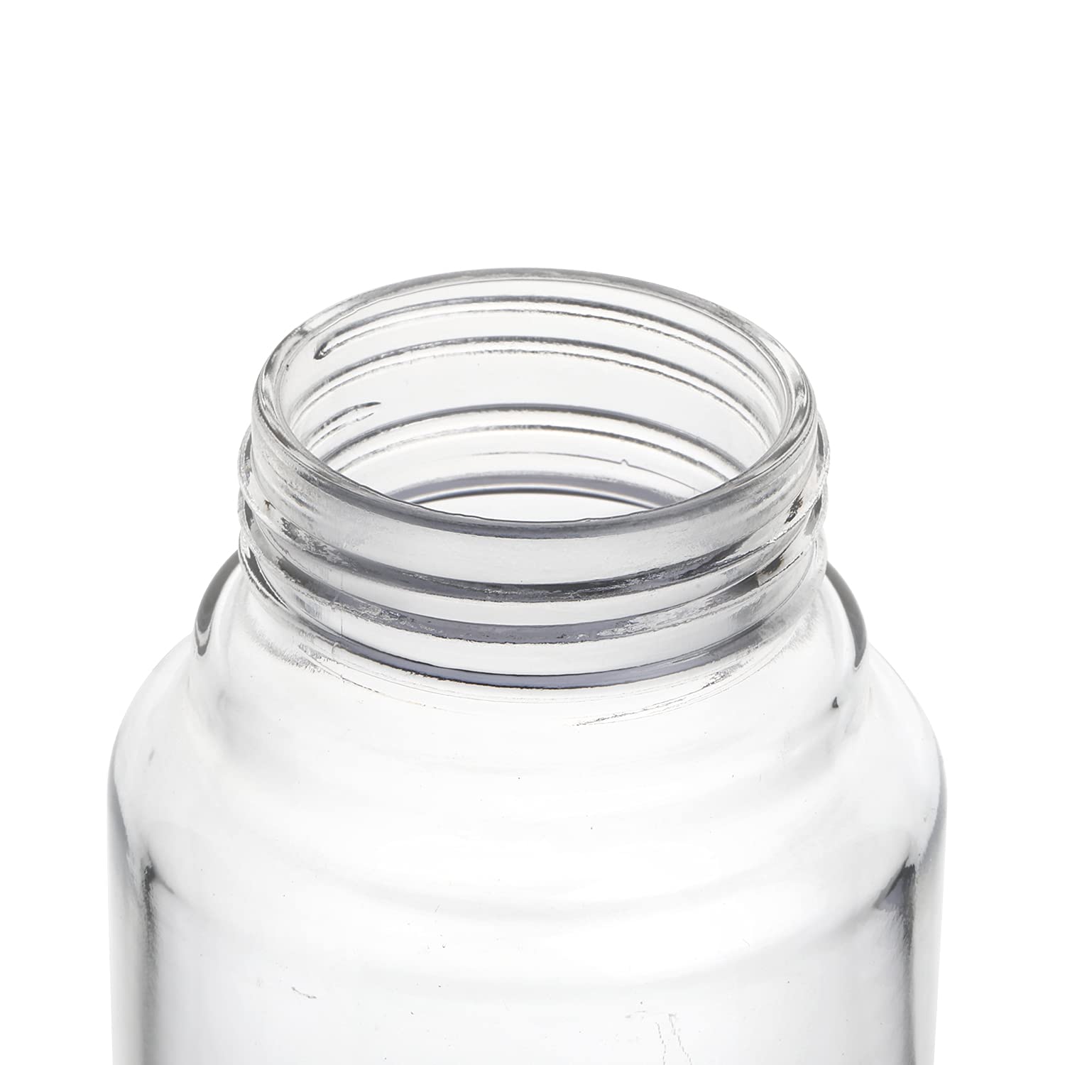 Cello H2O Glass Fridge Water Bottle with Plastic Cap | 920 ml | Set of 3 | Red