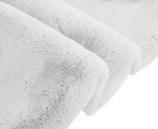 Luxe Home International Ruffle Floor Rabbit Rectangular Rug for Bedroom 3 X 5 Ft Colour White