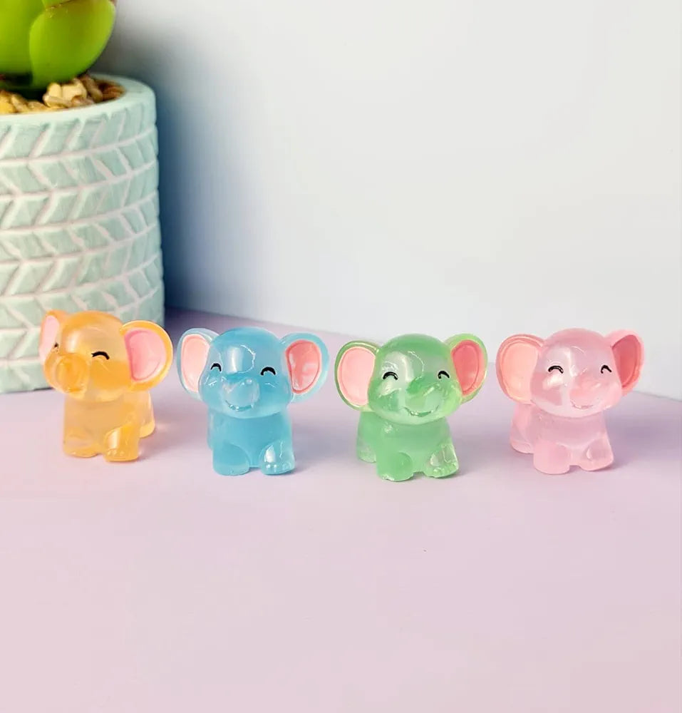 Satyam Kraft Resin 1 Set Elephant Miniature Figurines