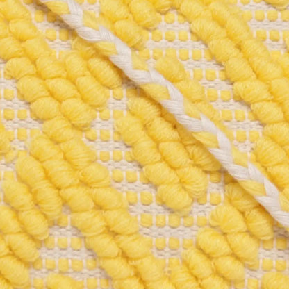Astrid Handmade Macrame Flap Over Sling Bag For Girls And Women Colour Yellow
