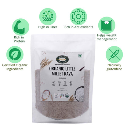 Millet Amma Organic Little Millet Rava - 1000 gms