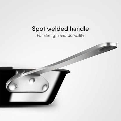 Stahl Artisan Triply Stainless Steel Mikro Frypan, Mini Frying Pan, 1 Omelette Pan | Induction & Gas Stove Compatible | 240 Ml | 12 Cm