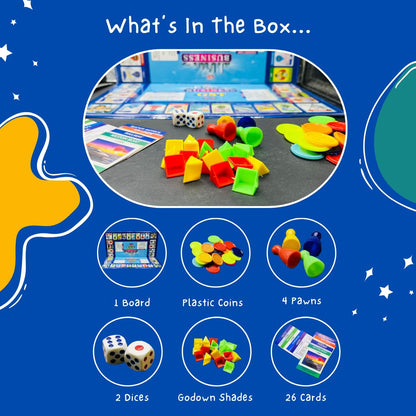 Kids Mandi Fun-Filled Business Game with Coins Educational Board Game