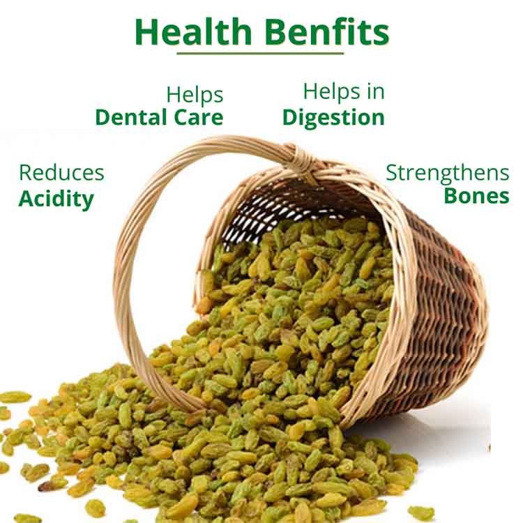 Premium Green Kismish - Raisins