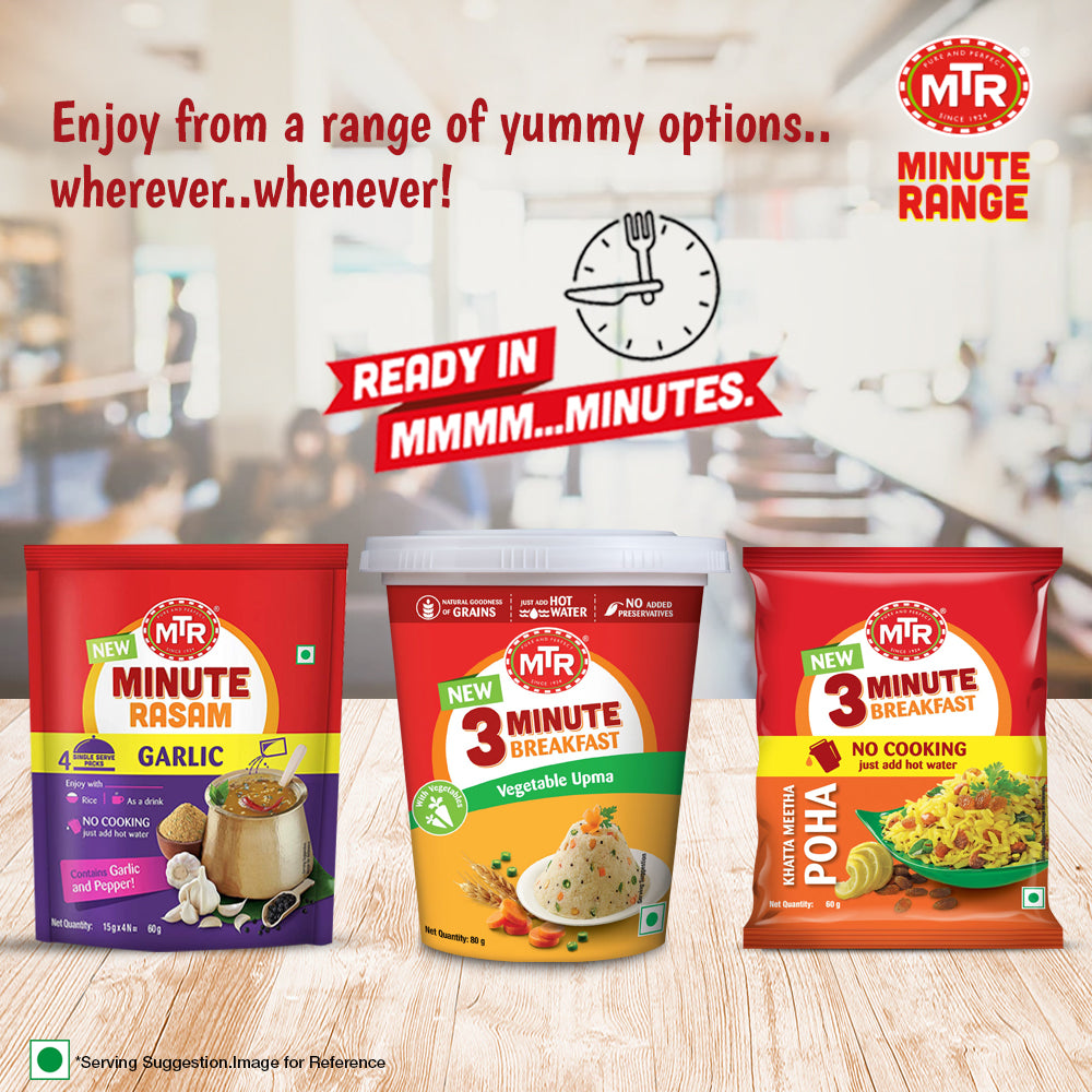 MTR 3 Minute Khatta Meetha Poha Cup  80 g