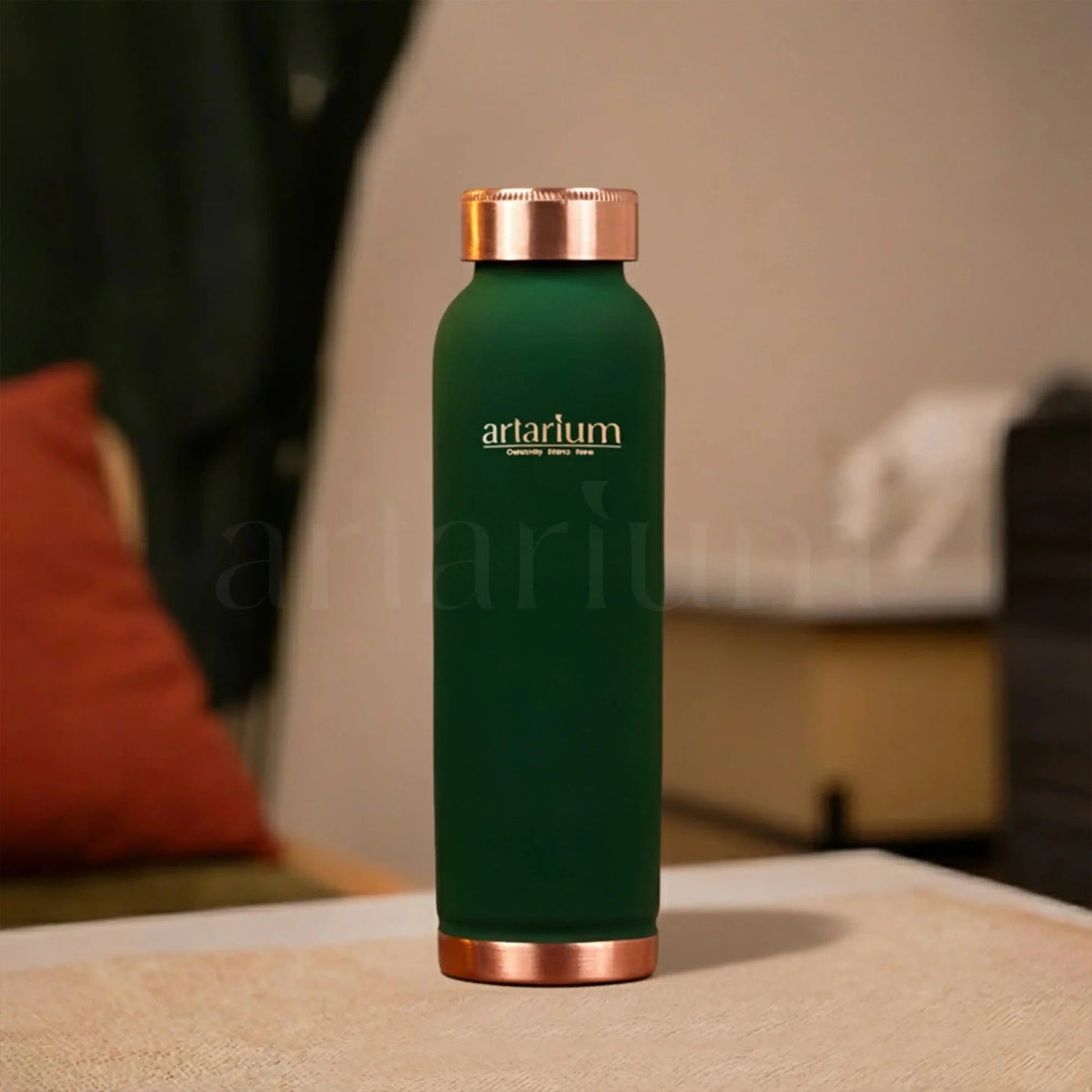 Artarium Copper Bottle with Copper Cups Gift Combo
