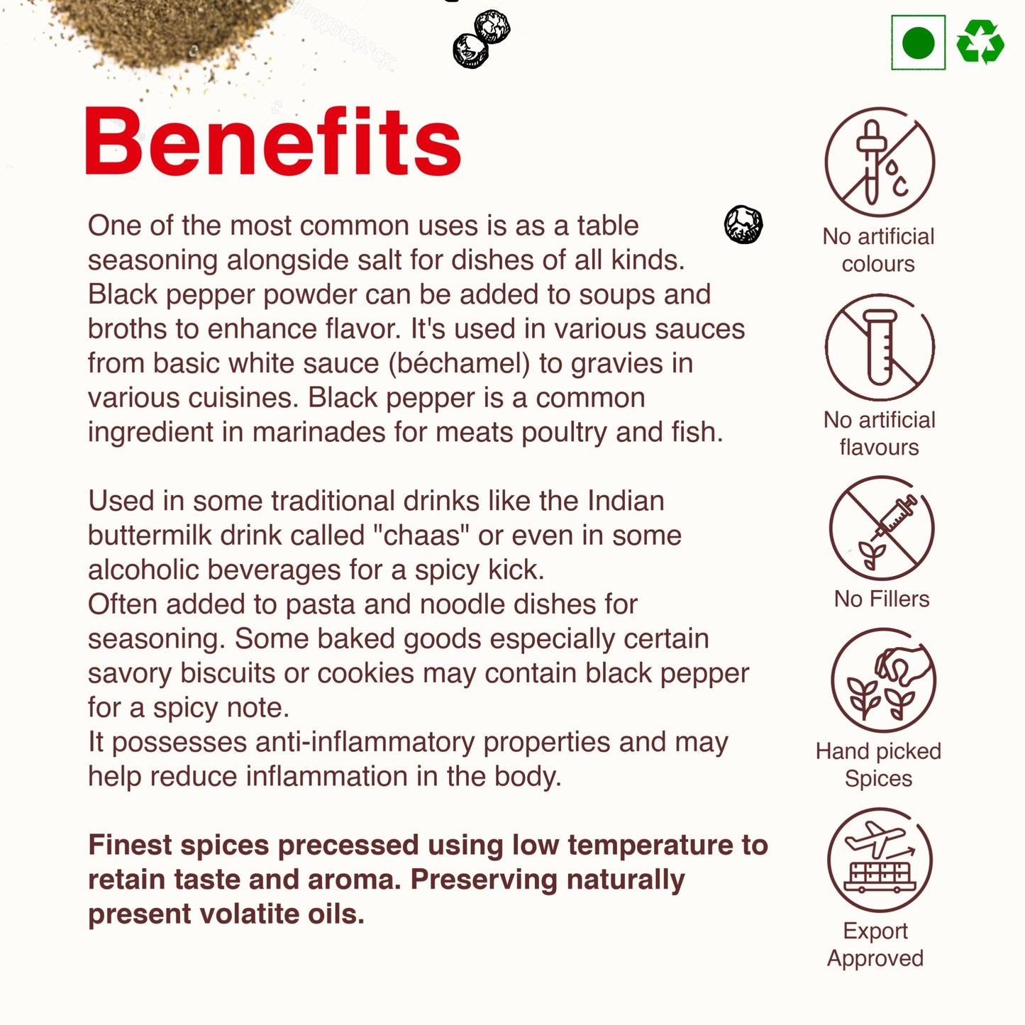 Black Pepper Powder