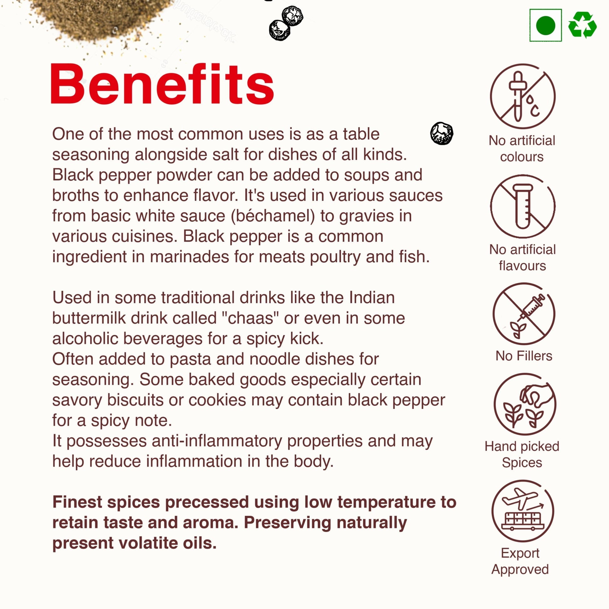 Black Pepper Powder
