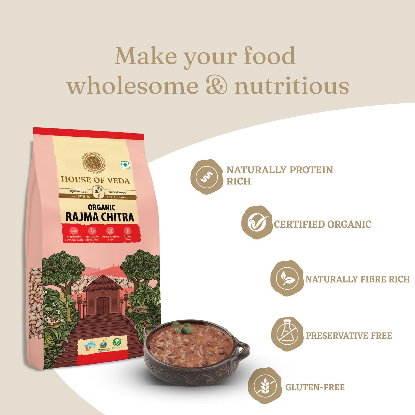 Organic Rajma Chitra 500g