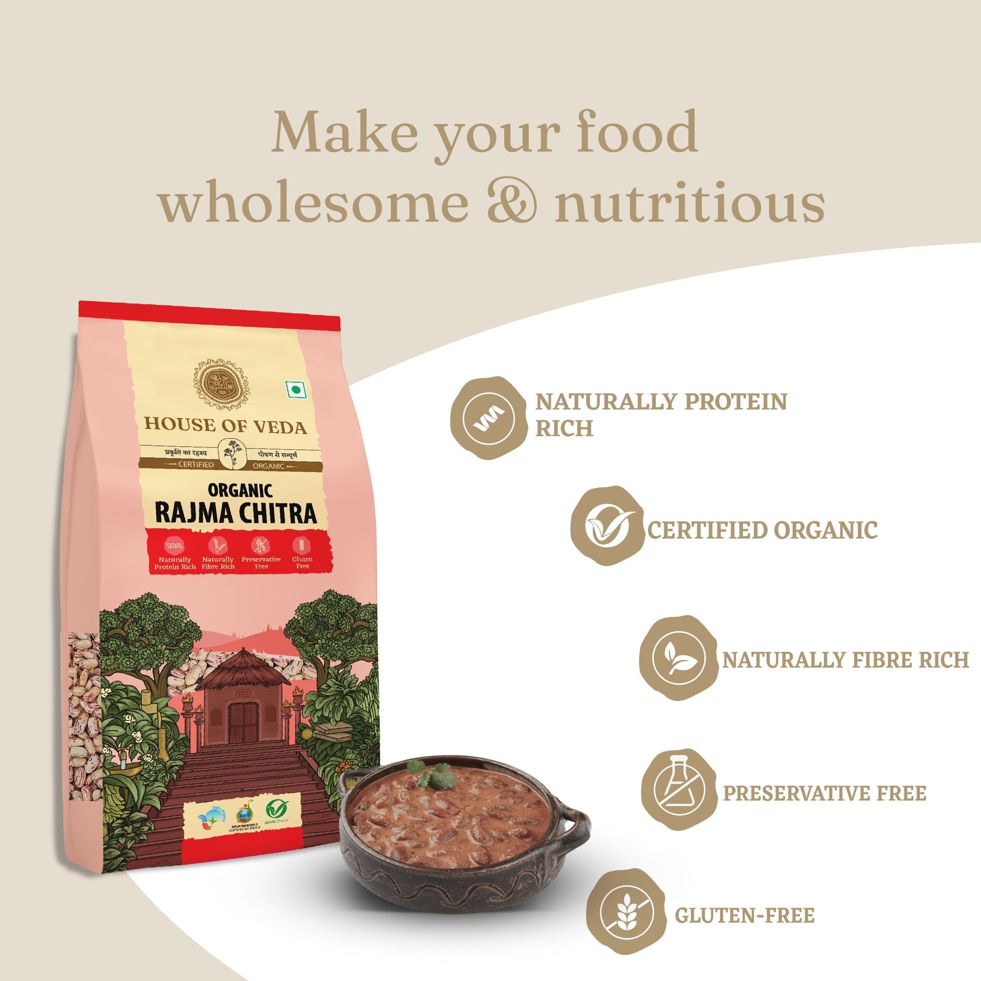 Organic Rajma Chitra 500g
