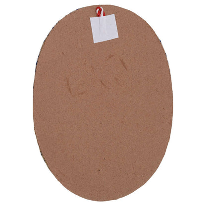 Oval Shaped Design Bamboo Hand Crafted Wall Hangings Of Shri Ram Ji With Janaki Ji For Home D’cor | Bamboo Art For Wall Decor