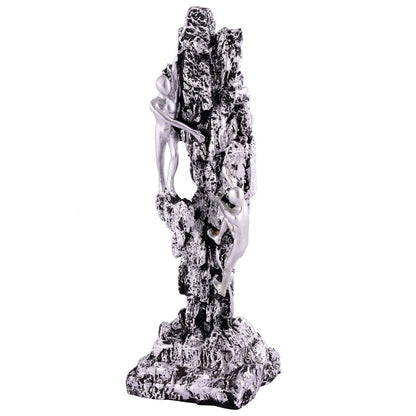 Men Sitting on Ball Showpiece for Home Decor Showpiece, Atlas Sculpture for Office Table Décor multicolour