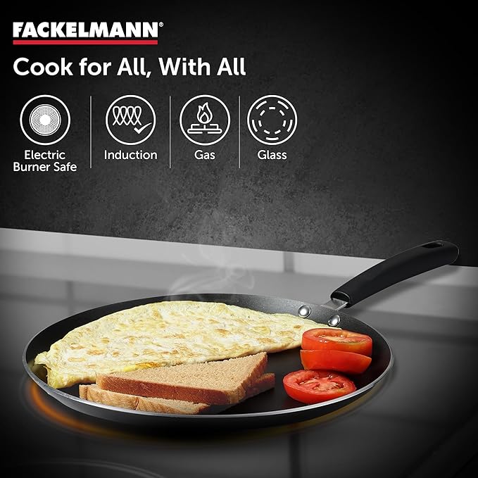 Fackelmann Quartz Nonstick Flat Tawa 31 Cm Greblon German Technology