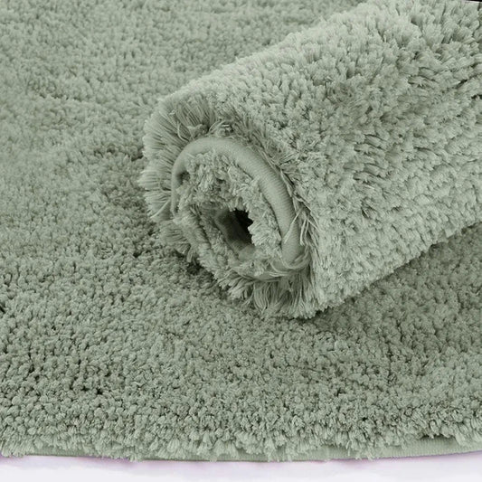 Luxe Home International Bath Mat Super Soft Non Slip Vegas Mats Rectangular Colour Pastel Green