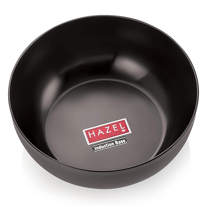Hazel Hard Anodized Kadhai Without Handle Aluminium Cookware 2600 ml with 3 mm Thickness