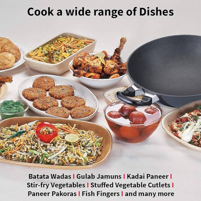 Hawkins Futura 2.5 Litre Deep Fry Pan Non Stick Kadai