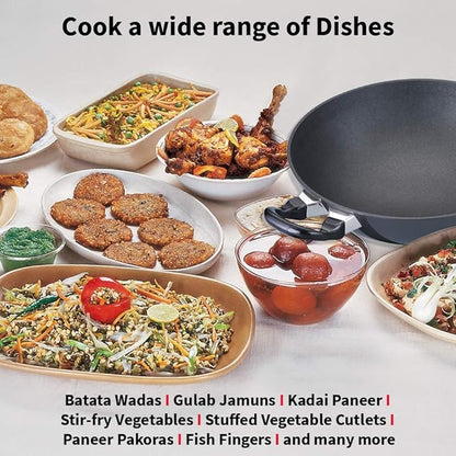 Hawkins Futura 2.5 Litre Deep Fry Pan Non Stick Kadai