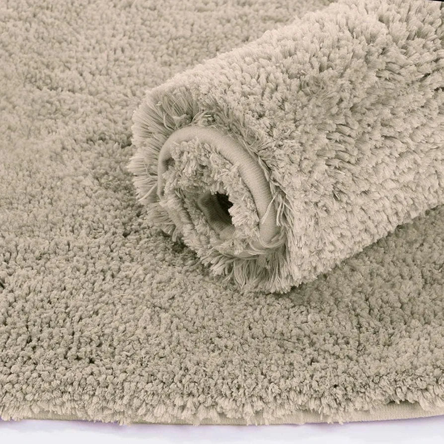Luxe Home International Microfiber Bath Mat Super Soft Non Slip 60x90 cm Colour Beige