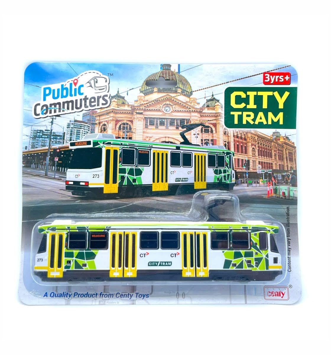 Centy City Tram Pull Back Toy for 3Y+ Assorted Colours