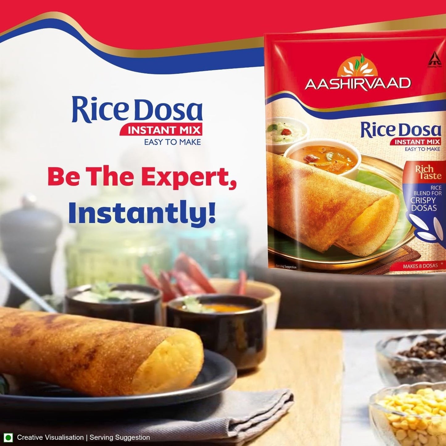 Aashirvaad Instant Mix Rice Dosa - 500 gms