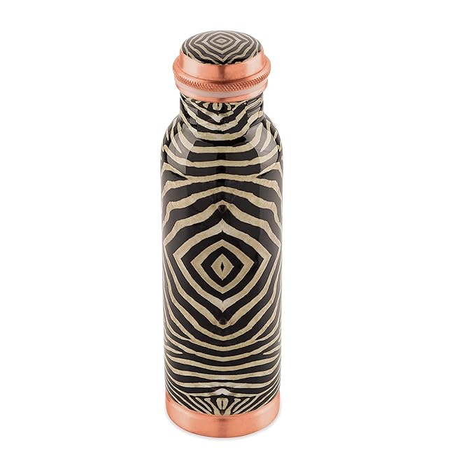 Attro Aarogyam 650ml Tatva Aks Designer Joint-less Copper Water Bottle