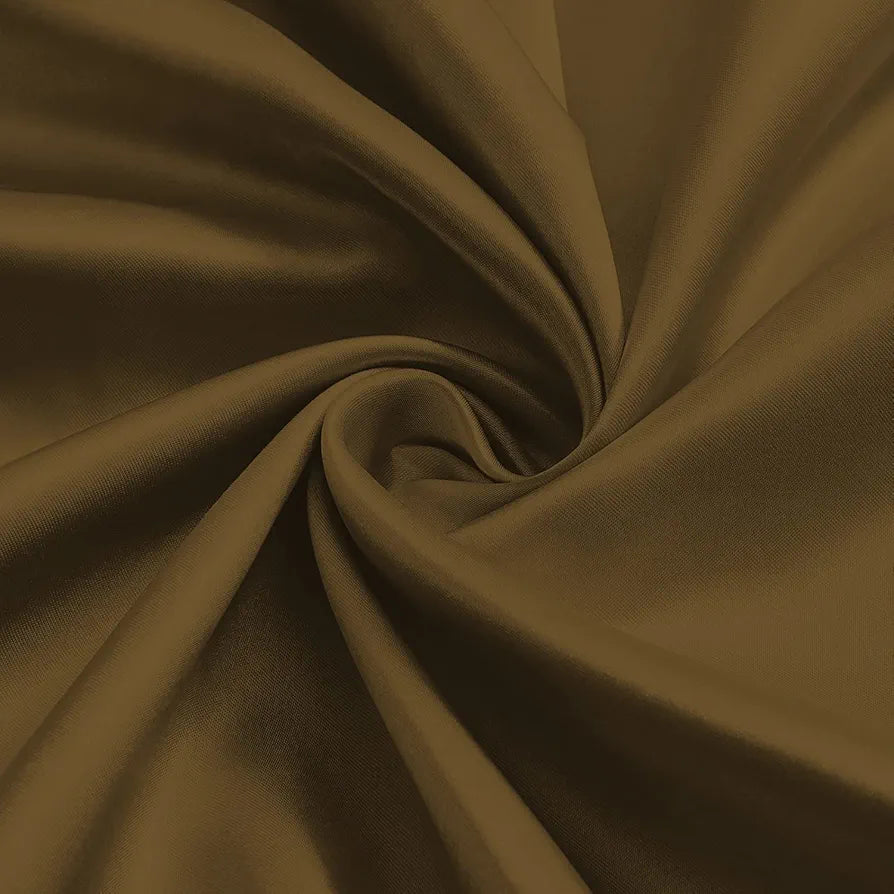 Divine Casa Semi Blackout Door Curtains 7 Feet Colour Meerkat Micro Satin Panels with Metal Eyelets (Pack of 2)