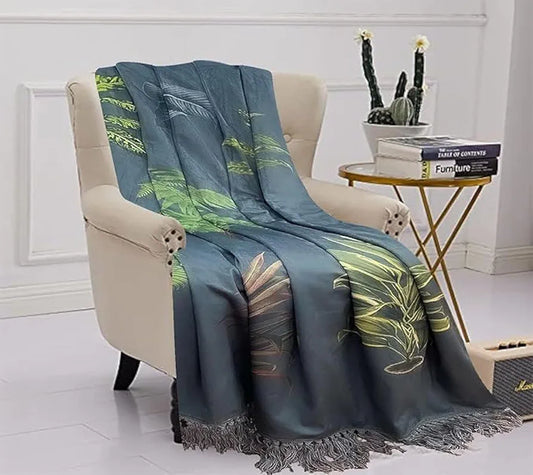Sajavat Home Hand Knitted Pure Cotton 3 Seater Sofa Colour Jungle Green