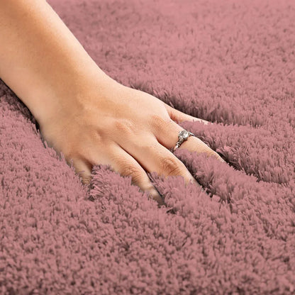 Luxe Home International Carpet Super Soft Anti Slip Vegas Rectangular Rugs Color Pink