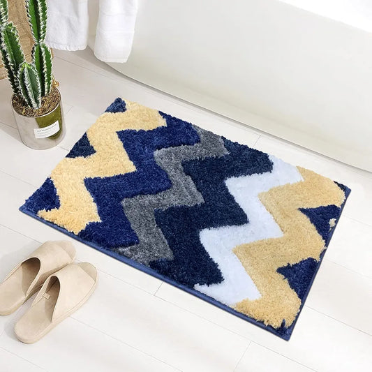 Luxe Home Ruffle Bath Mat Rabbit Bathroom Door Foot Mats 40 X 60 Cm Colour Teal