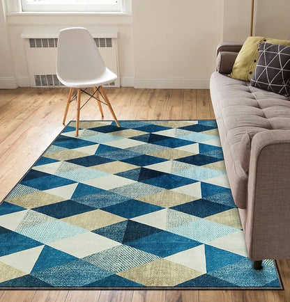 BSB Home 3D Jet Multi Printed 3D Jet Vintage Persian Carpet Rug Runner and Carpets for Living Area