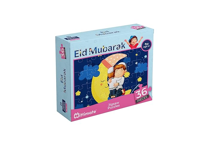 Mittimate Eid Mubarak Jigsaw Puzzle Game for Kids Age 4 to 6 Old 36 Pieces Puzzle Toy