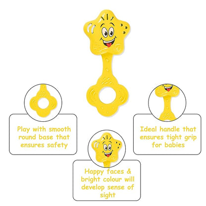 Ratna's Colourful Rattle Set for Toddlers | Perfect Rattle Sets for Little Hands | Little Baby Rattle Set 3 Pieces
