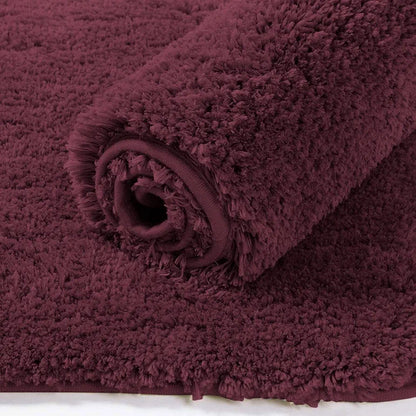 Luxe Home International Bathmat 2500 Gsm Microfiber Anti Skid Slip Colour Wine