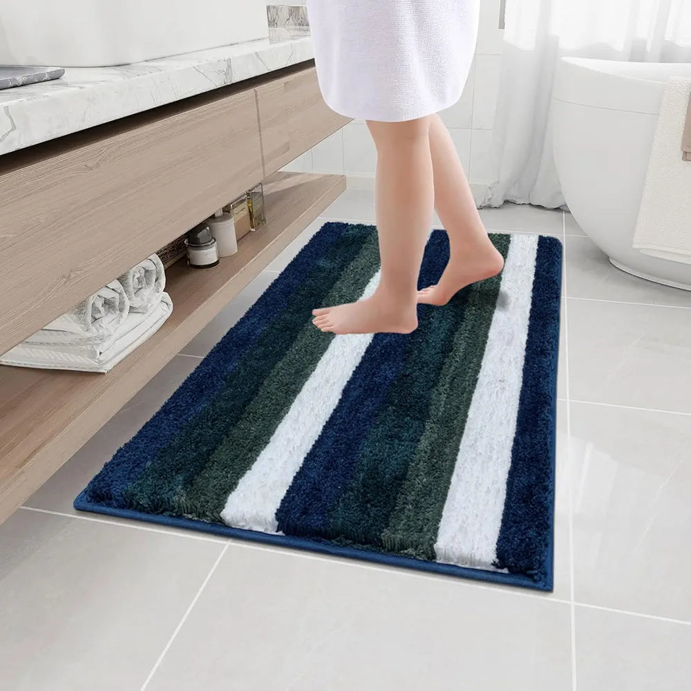 Luxe Home Jericho Doormat 2500 GSM Super Soft Microfiber Anti-Skid Mat Colour Forest Green 60x90 cm