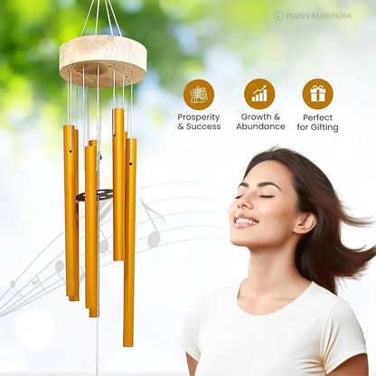 Plus Value Wind Chimes 6 Pipes Hanging Bells Six Rods